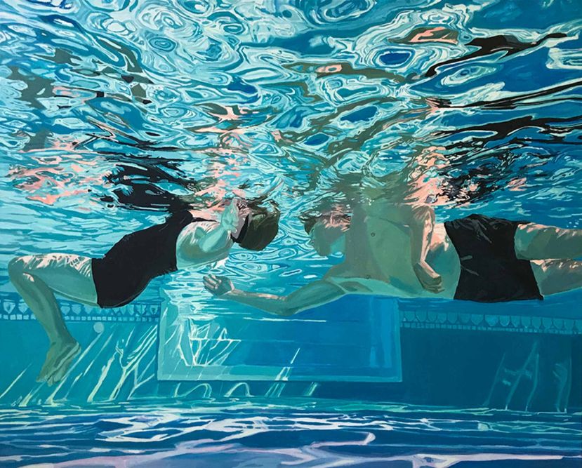 Swimming In The Nostalgic Oil Paintings Of Samantha French