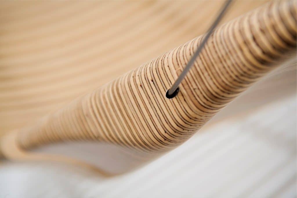 Adam Cornish's Wooden Hammock Mimics The Human Spine