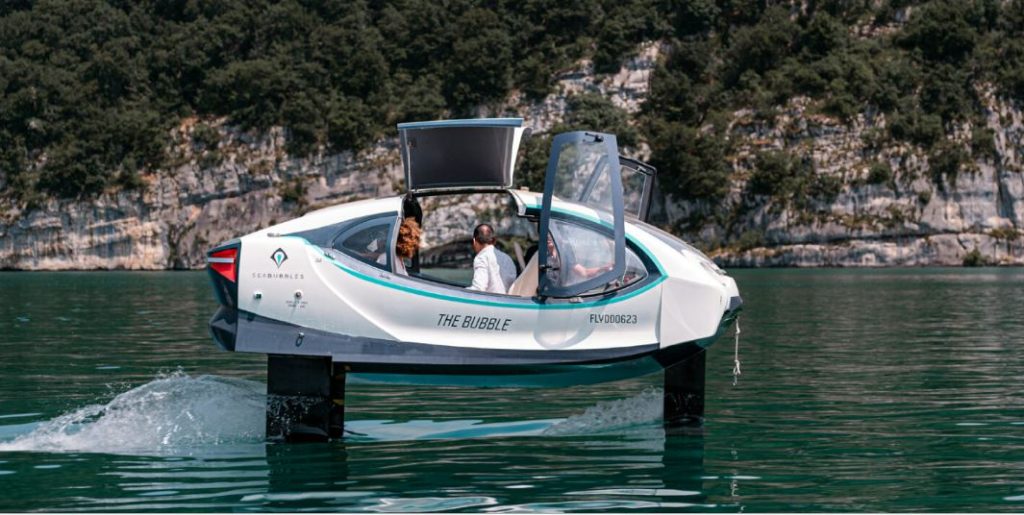 Electric Flying Water Taxi Takes Off in France: SeaBubbles Introduces Zero-Emission Hydrofoil Transport