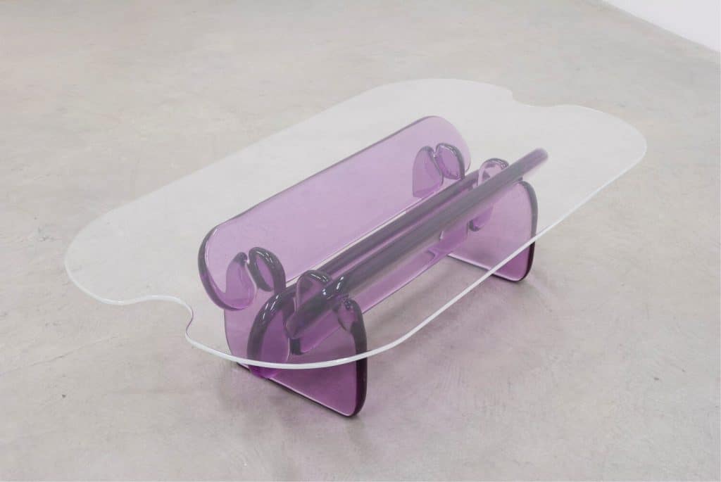 Translucent Plump Table Inspired By Structure Material