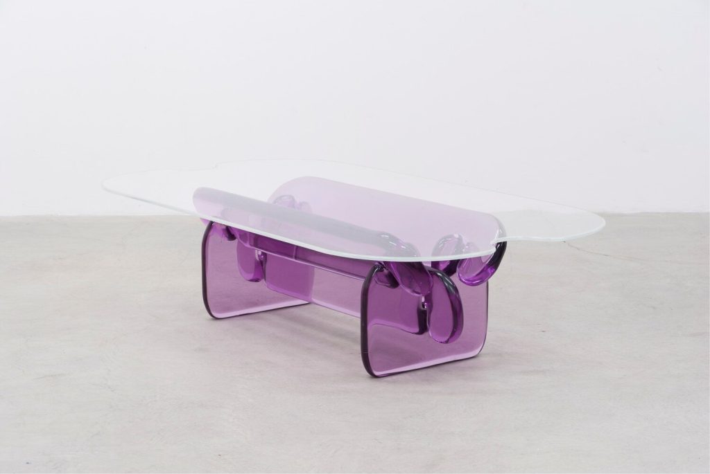 Translucent Plump Table Inspired By Structure Material