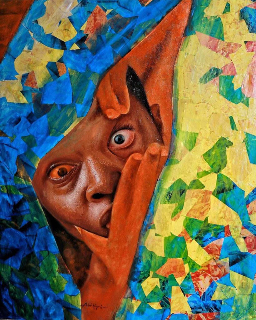 Kingsley Ayogu's Hyperrealistic Paintings Crack Open Humanity In A Poetic Way