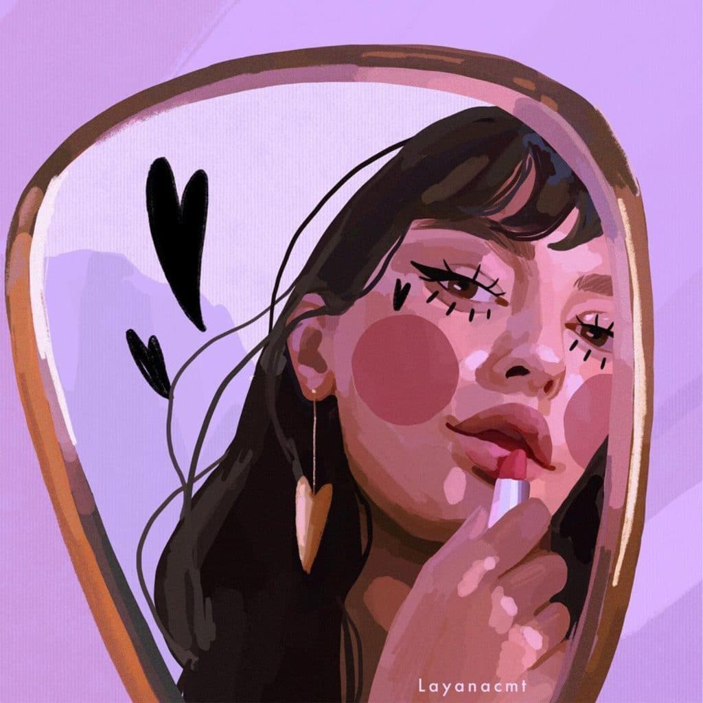 Swiss Artist Layana Dazzles With Bright Digital Portraits