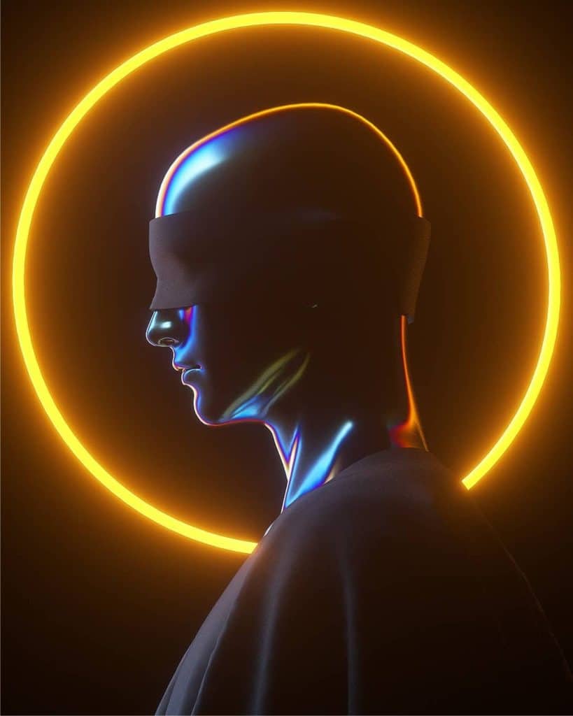 Newk3d Renders Futuristic Visuals In Chrome & Neon