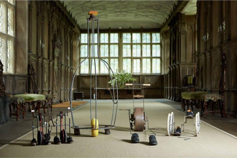 Nik Ramage Gives Forgotten Objects A New Innovative Life Vintage indoor space with eclectic modern art pieces and natural light from large windows.