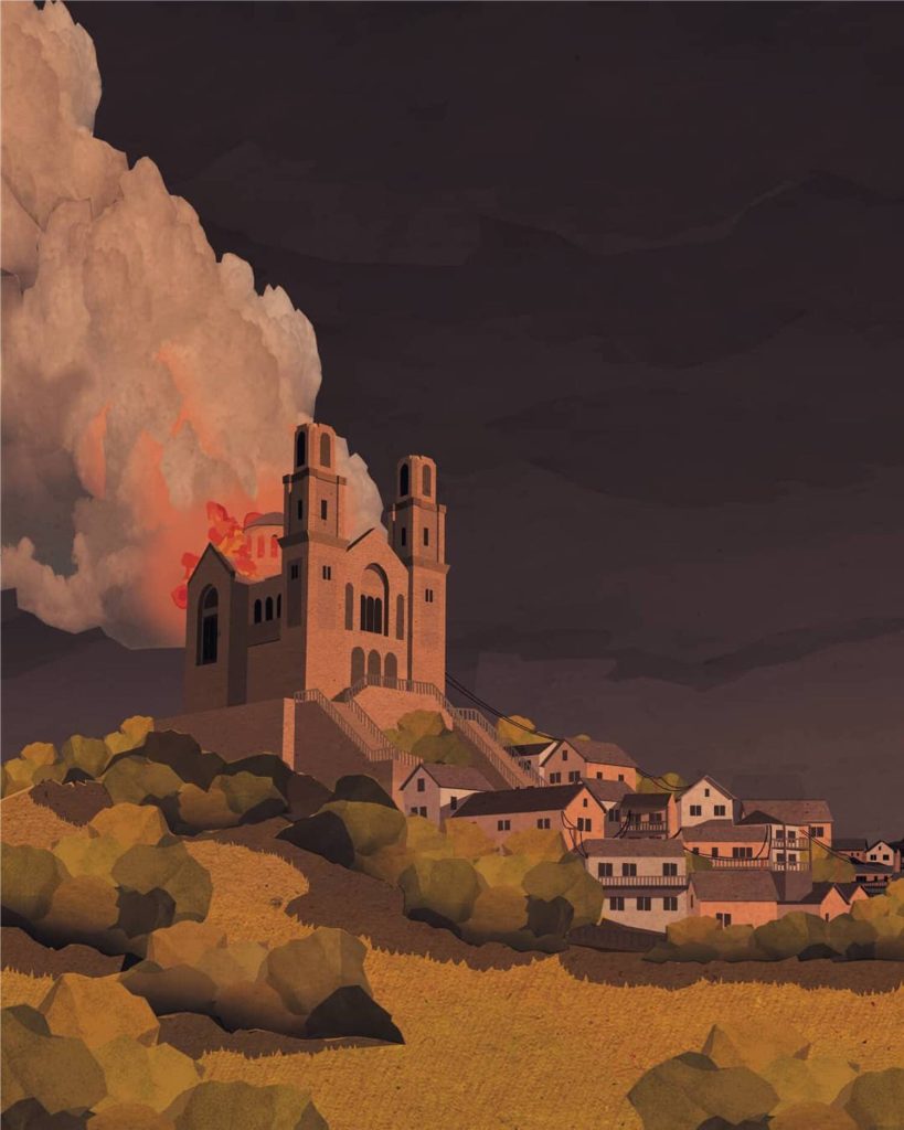 Sean O’Connor Illustrates Beautiful Landscapes And Different Utopic Towns
