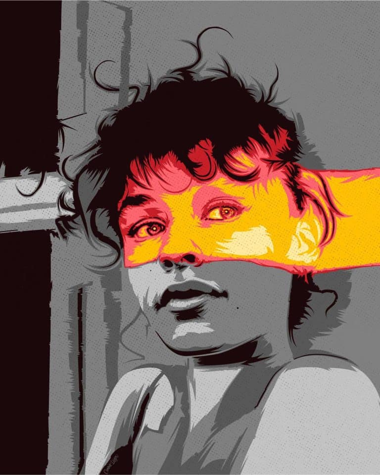 "Just For Fun" Contemplates The Creative Aspects Of Free Time Close-up of a woman with colorful pop art style face overlay, emphasizing abstract portrait and digital art.