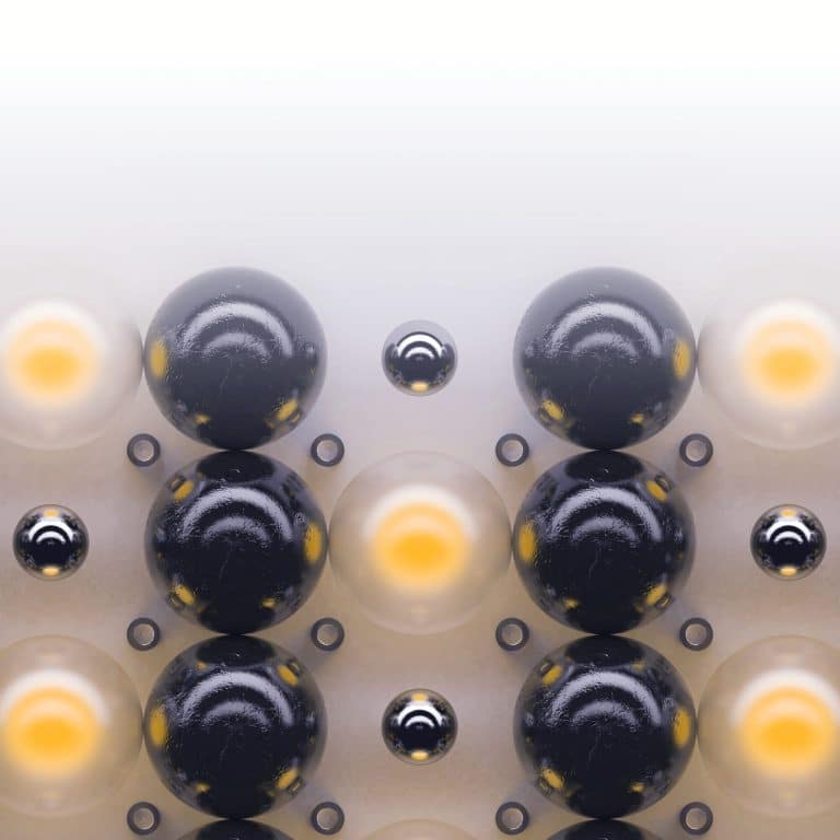 Project 365 - Blurring The Lines Between Technology And Art Futuristic abstract spheres with black, white, and yellow accents, creating a modern geometric design for visual art.