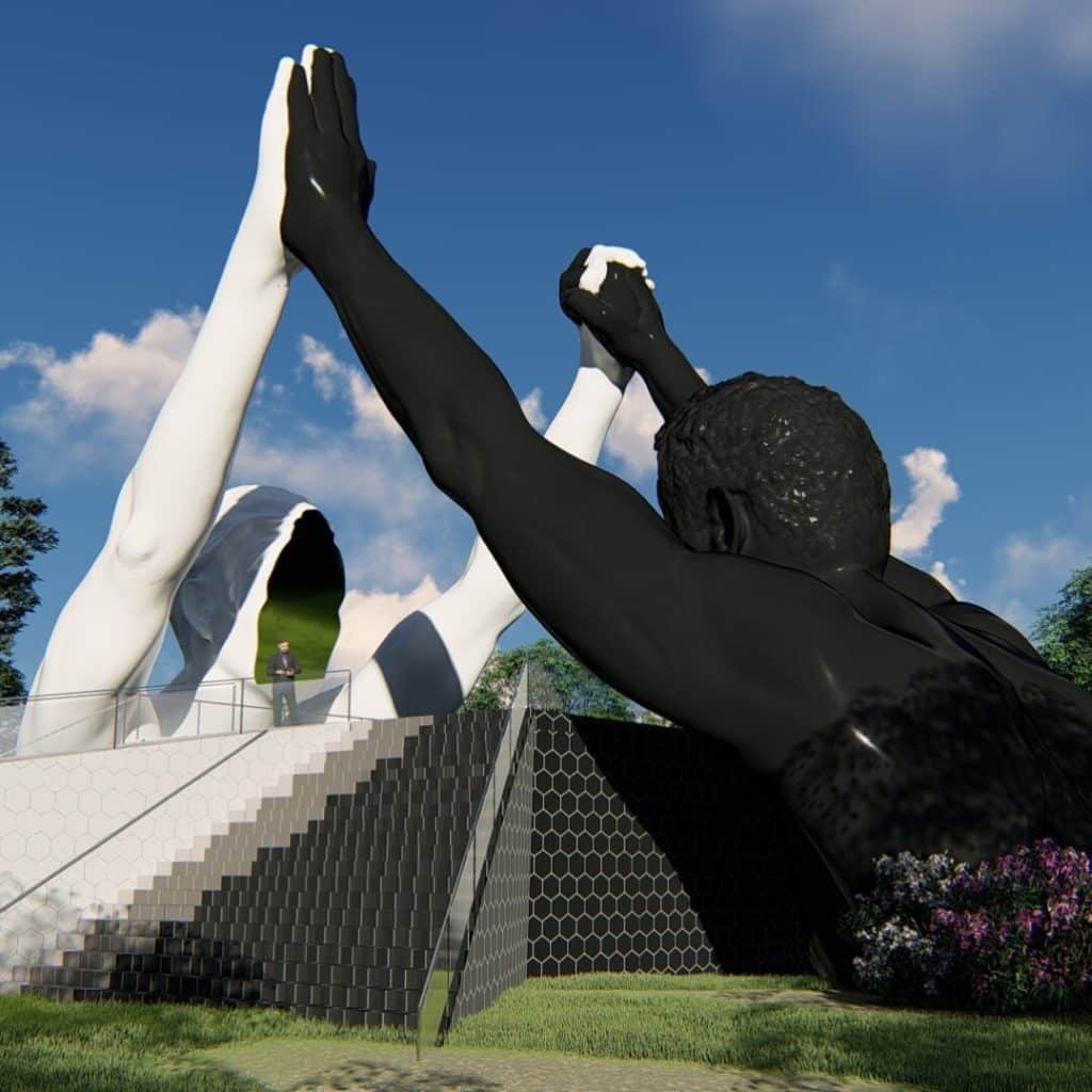 Lorenzo Quinn Tells The Message Of Love Through Giant Human Hands