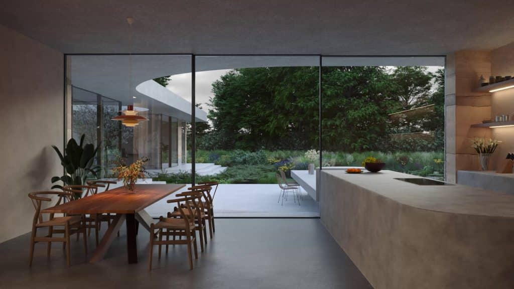 La Terre: A Modern Earth Home in Surrey, United Kingdom