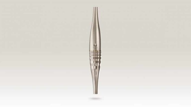 Paris 2024 Torch: Uniting Olympic and Paralympic Games with Symmetrical Steel Design