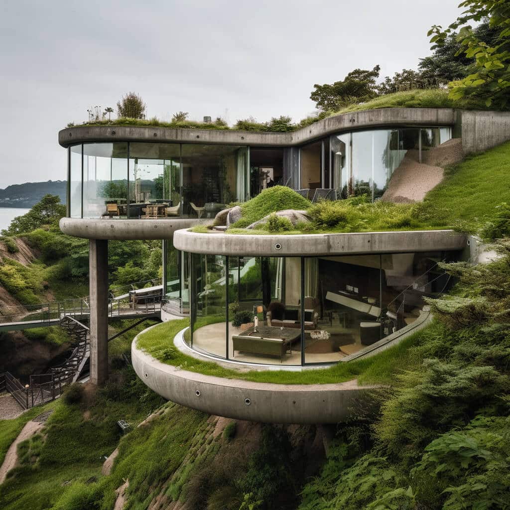 Zenith Haven: A Harmonious Hill House Embracing Nature's Peak