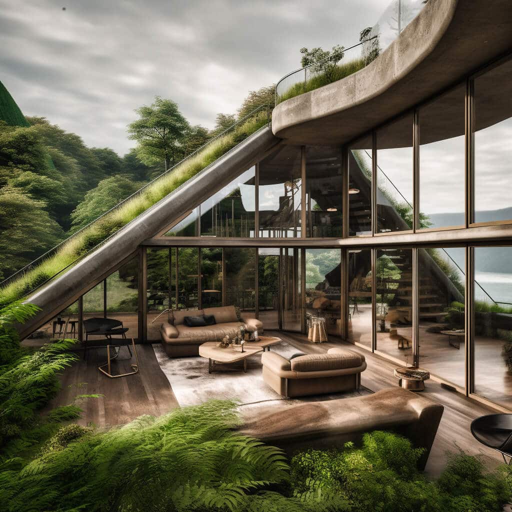 Zenith Haven: A Harmonious Hill House Embracing Nature's Peak