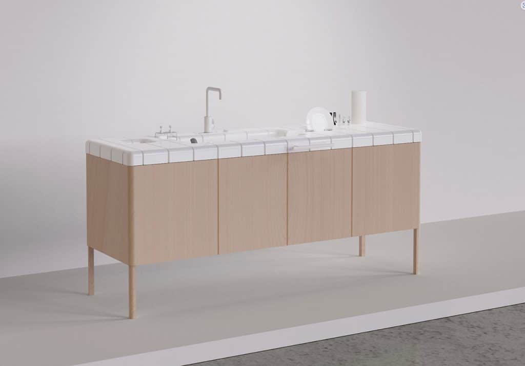 Innovative Modular Kitchen Design: SWNA's Dancing Grid