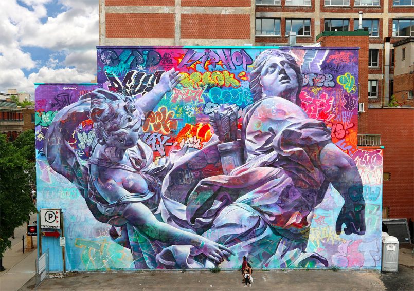 Harmonious Conversations: The Fusion of Classical Elegance and Street Energy in PichiAvo's Urban Murals