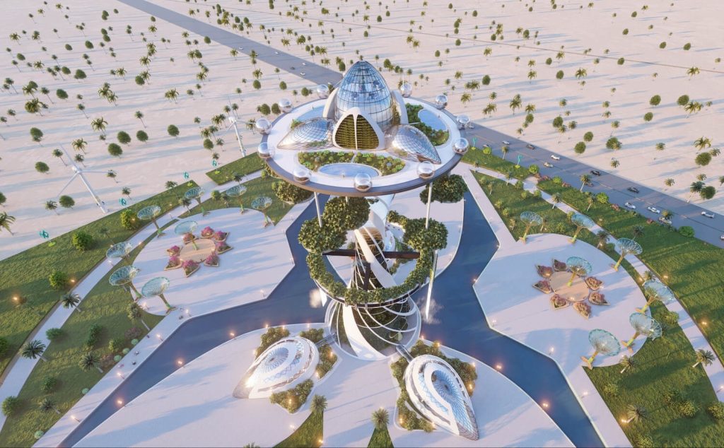 Vertical Botanical Ecology Museum: A Visionary Concept for Sana'a, Yemen