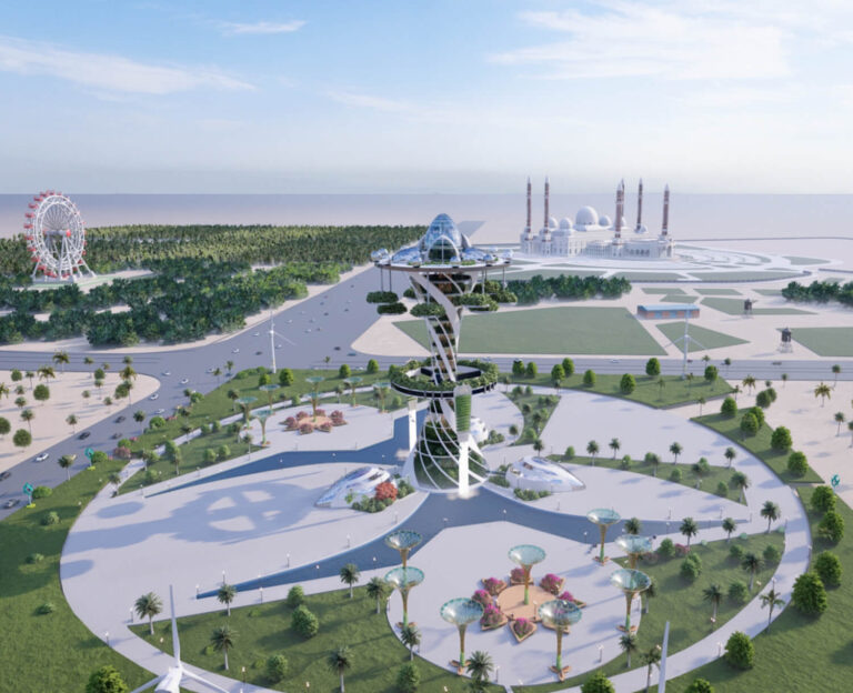 Vertical Botanical Ecology Museum: A Visionary Concept for Sana'a, Yemen
