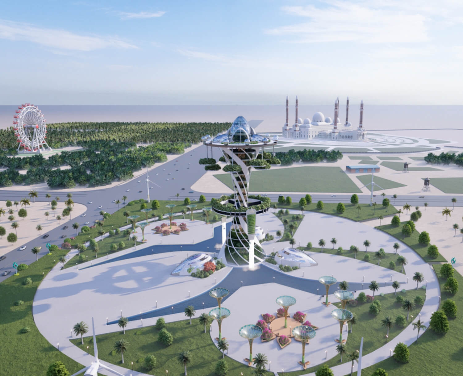 Vertical Botanical Ecology Museum: A Visionary Concept for Sana'a, Yemen