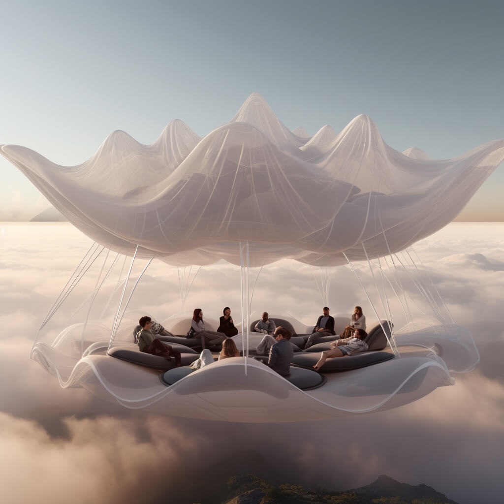 Cloudscape: Redefining Skies Through Futuristic AI Architecture