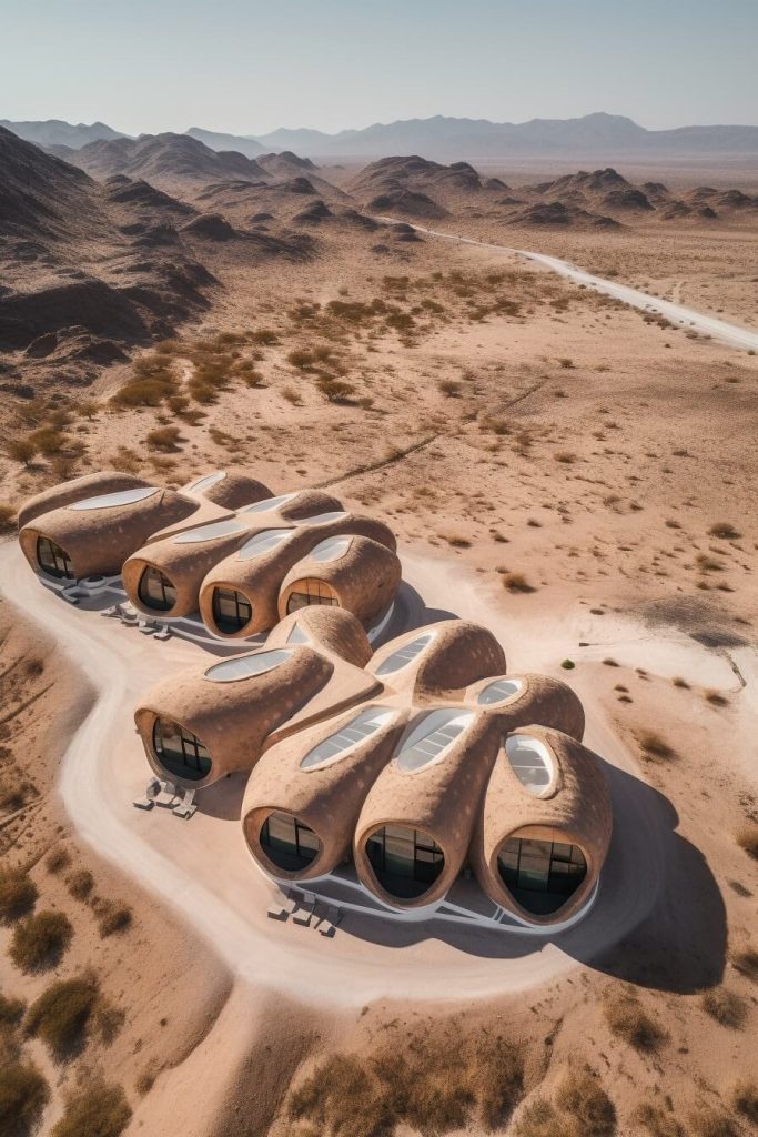 Earth BnB - A Biomorphic Oasis in the Arabian Desert