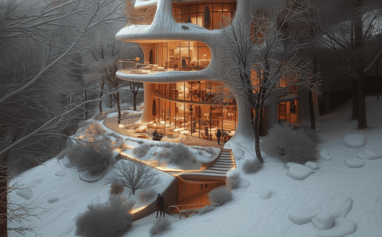 The Dizin Hotel Project by Infinity Art Studio Which Embracing Nature