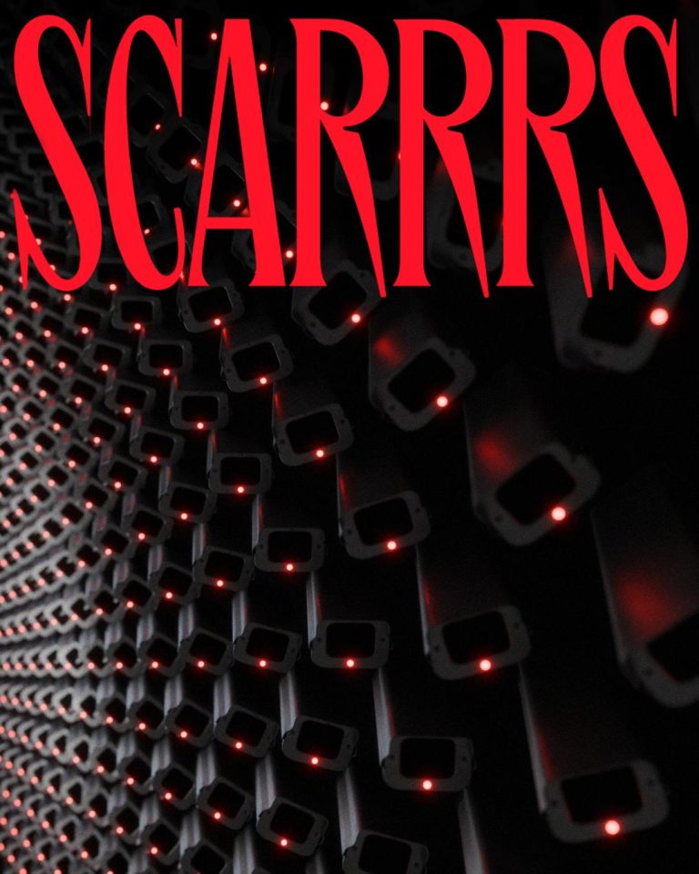 SCARRRS: An Exploration of Dreams and Memory Through 3D Animation Ultra-modern computer server with red LED lights for cybersecurity and data storage.