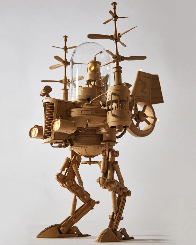 Greg Olijnyk is Unfolding Fantasies with Magical Cardboard Sculptures Greg Olijnyk is Unfolding Fantasies with Whimsical Cardboard Sculptures
