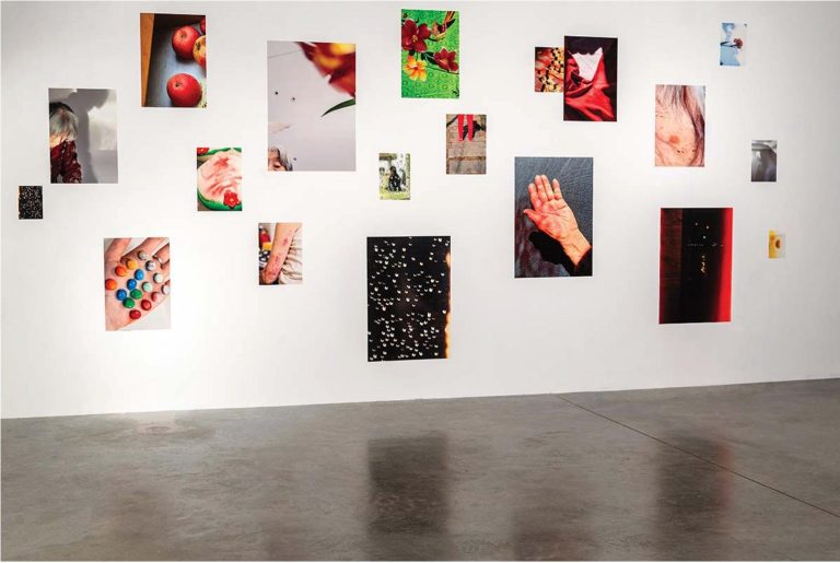 Yuxiao Mu is capturing Memory and Identity in "Phoenix at Sundown" Colorful photo art display at Visual Atelier 8 contemporary art gallery.