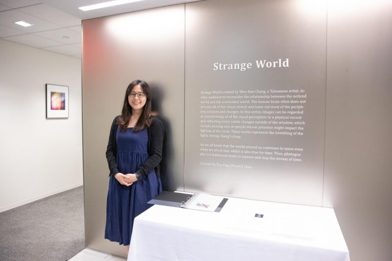 An Interview with Tzu-Ying (Naomi) Chan on Art, Identity, and Multidisciplinary Creativity Vibrant artwork exhibition at Visual Atelier 8 showcasing contemporary art pieces.