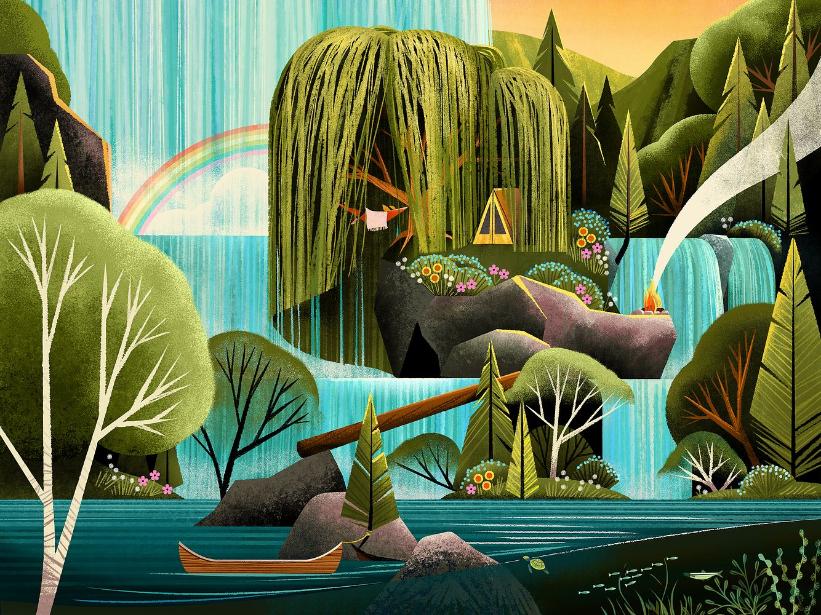 Laura Moyer's Nature-Inspired Vibrant Illustrations