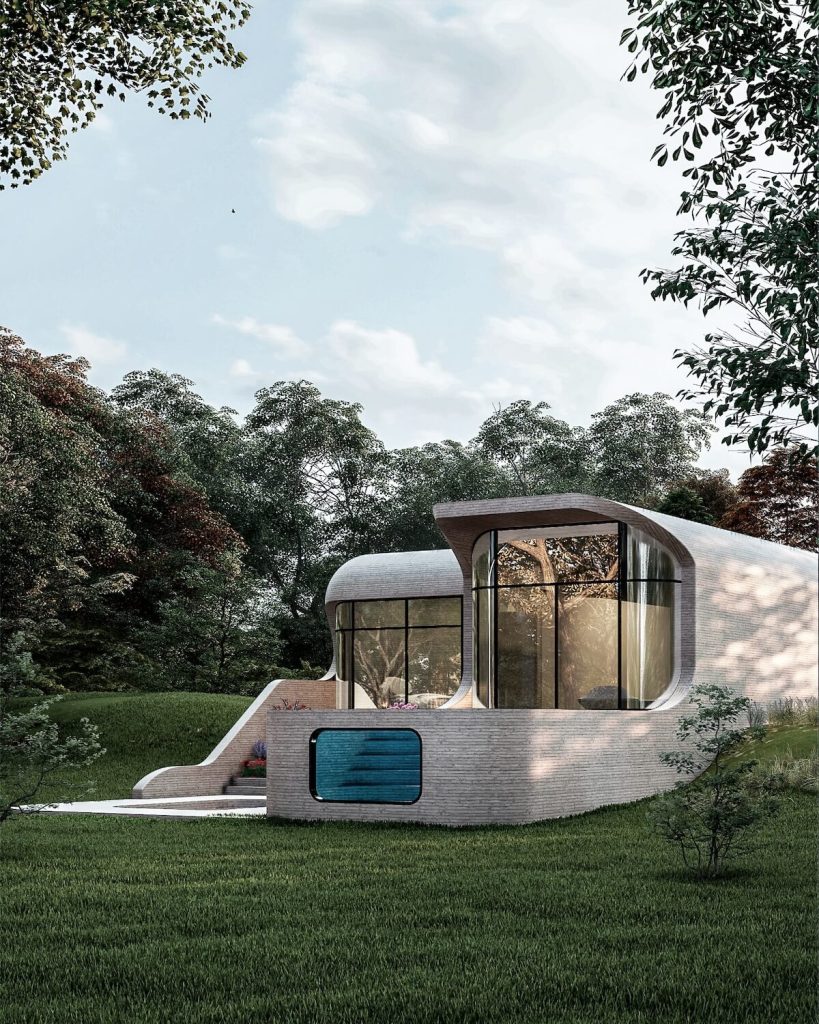 RAHA House is Pioneering Sustainable Architecture Through 3D Printing and Concrete Recycling