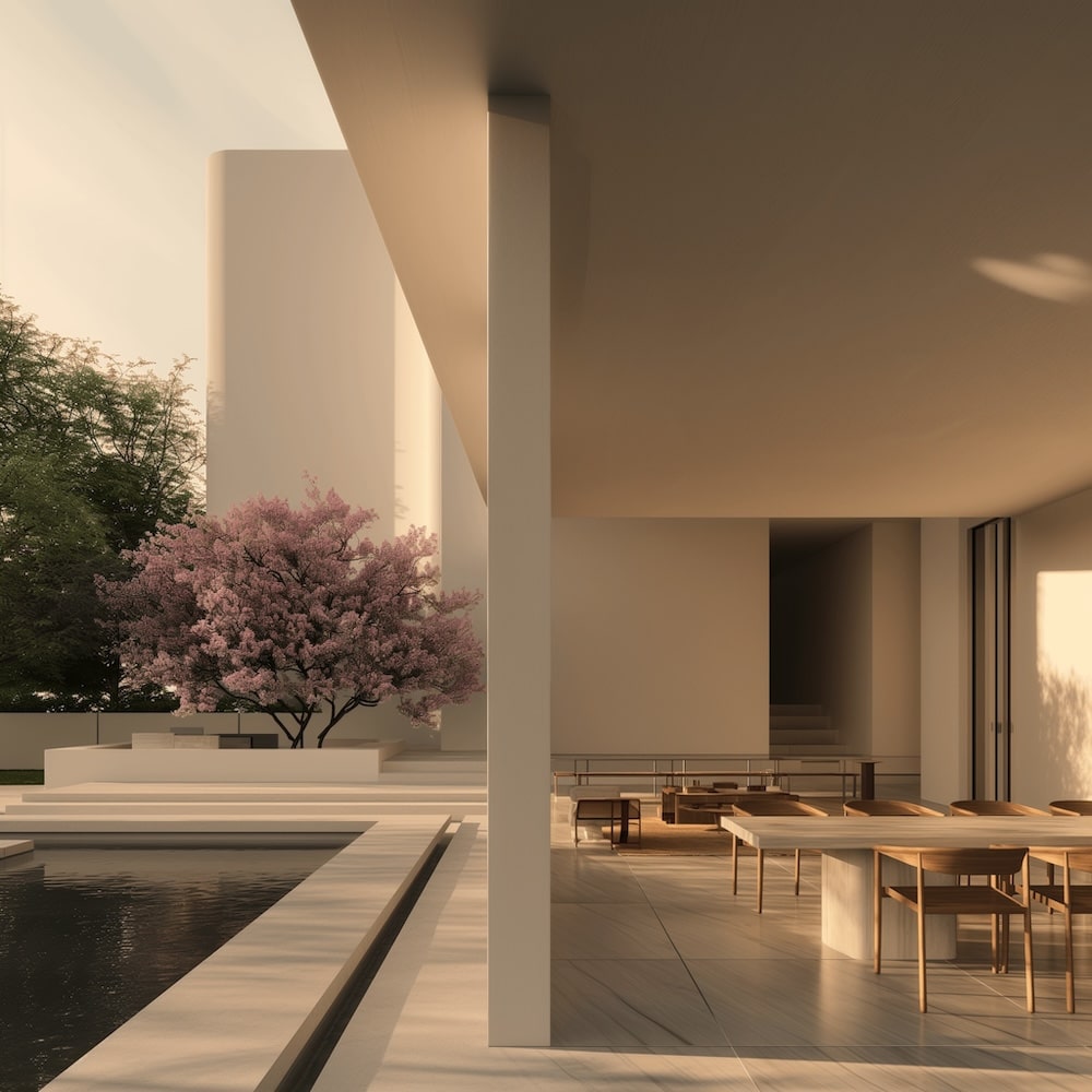 Ethereal Harmony Blending Modernism with Timeless Elegance