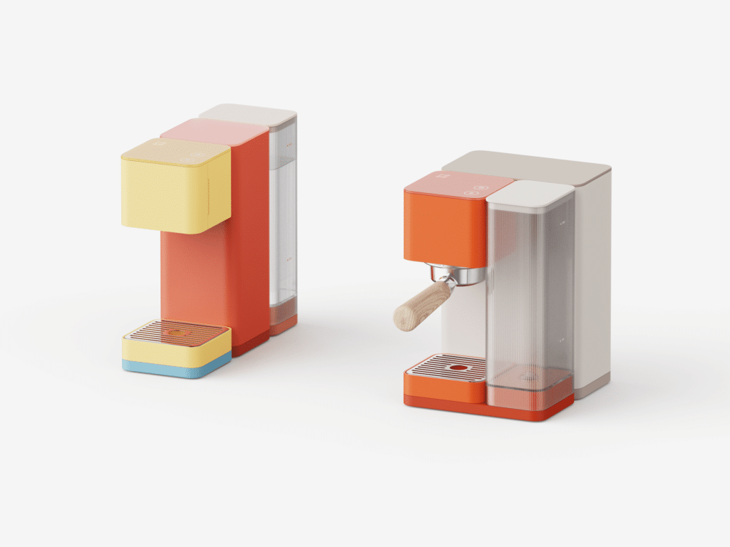 The FOOD Coffee Machine Blending Geometric Design with Urban Inspiration