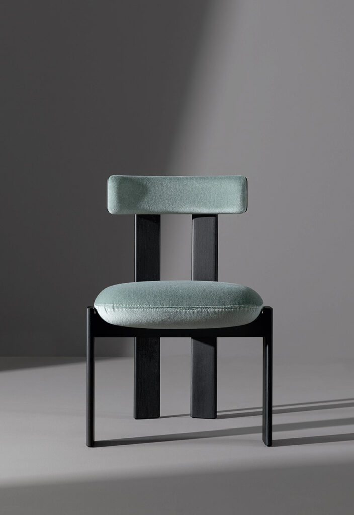 Alain Gilles Presents PI Chair and LOUVER Dining Table for Bonaldo