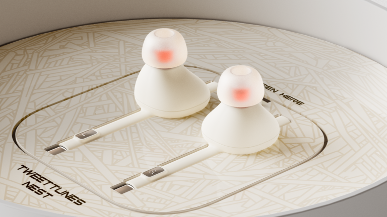 TweetTunes is A Nature-Inspired earphone design by Choi Jinho and Jeong Seunghoon