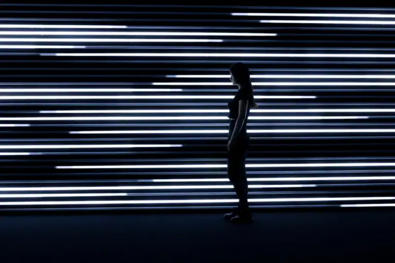 NONOTAK immersive light and sound experience at Lumen Studios in London