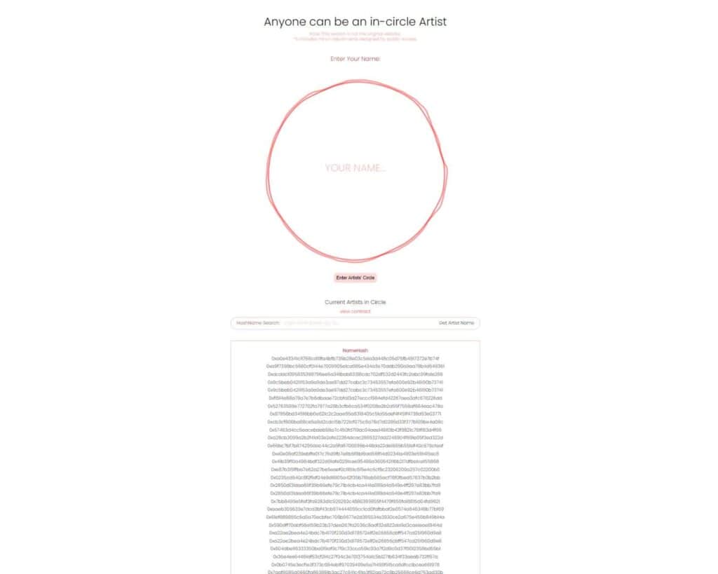 In-circle Series by Yuwen Huang: The artistic identity on blockchain