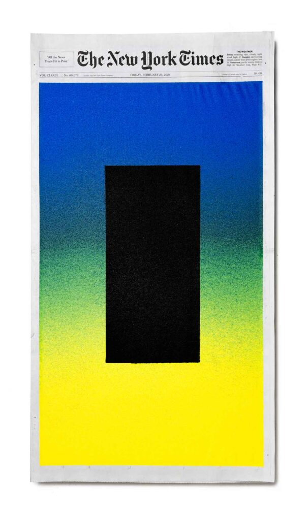 Interview with Sho Shibuya on turning the New York Times into a canvas of reflection