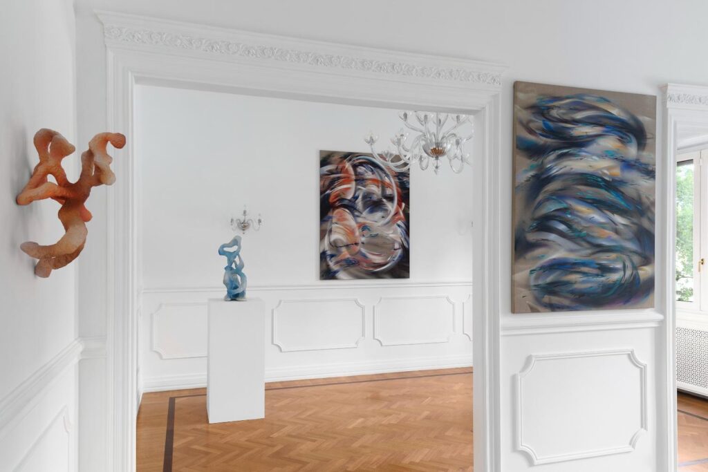 Sculptural installation by Leo Orta exploring organic forms and ecological transformation