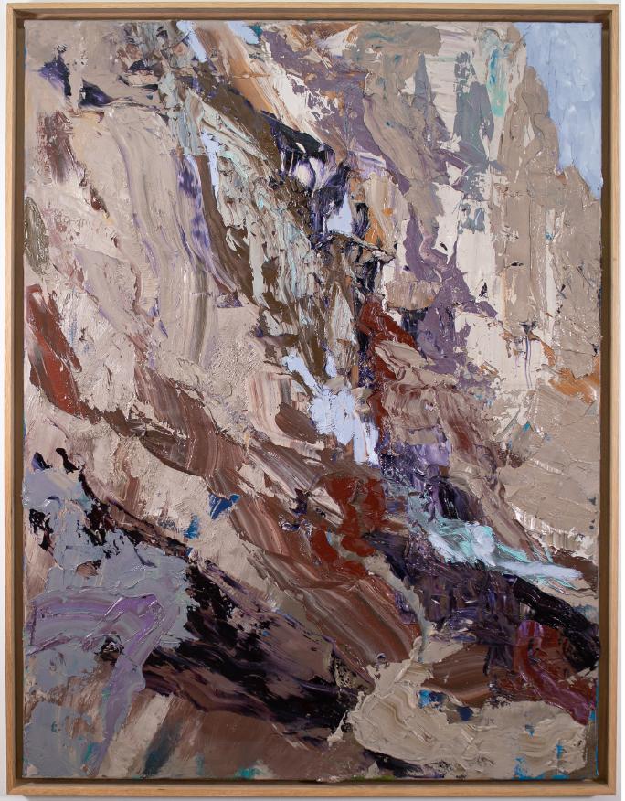 Anthony White Cliff face 2025 Oil on linen