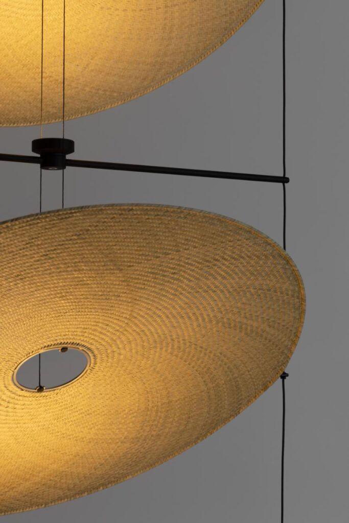 Artisan-made Cilia Pendant featuring sculptural silhouette and natural materials