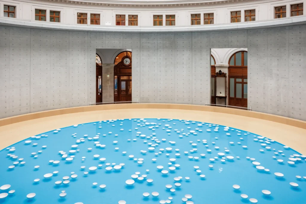 Céleste Boursier-Mougenot's immersive installation at Bourse de Commerce