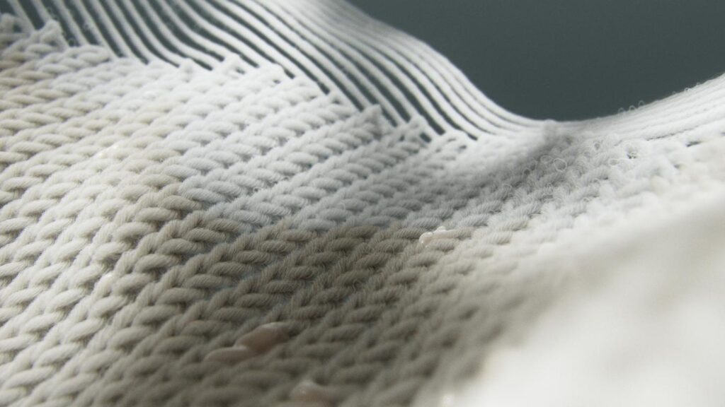 Heavyweight fabric texture close-up