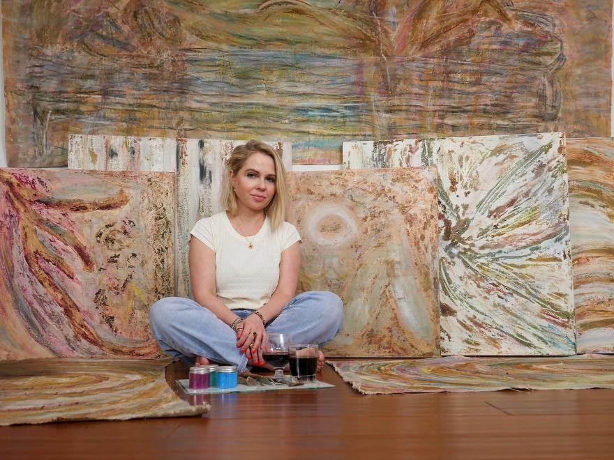 Kasia Muzyka presents sacred abstract art in Chelsea this June
