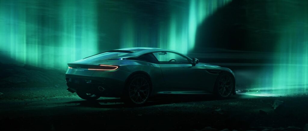 two&tall’s CGI film Aurora captures an Aston Martin beneath northern lights