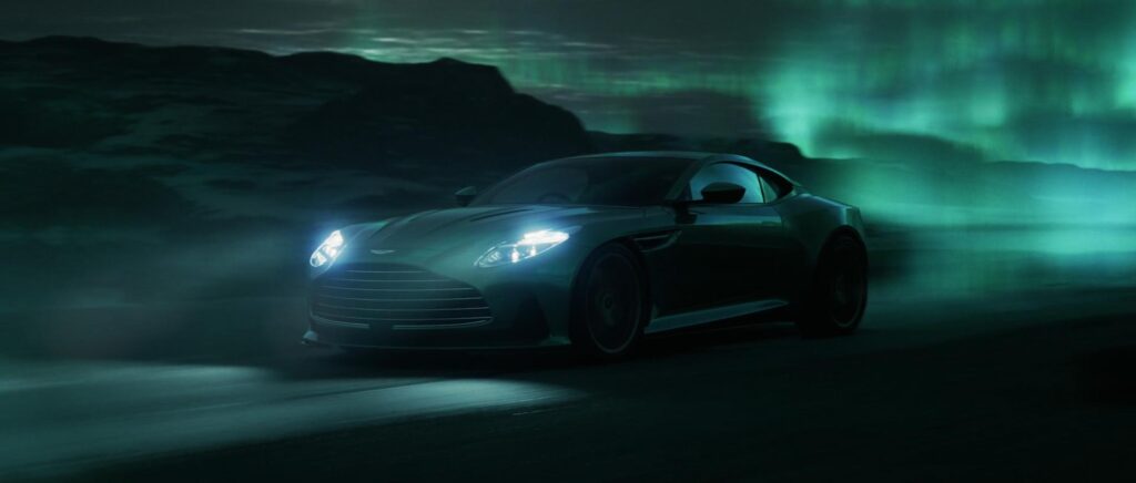 two&tall CGI studio visualizing car design with surreal aurora sky effects
