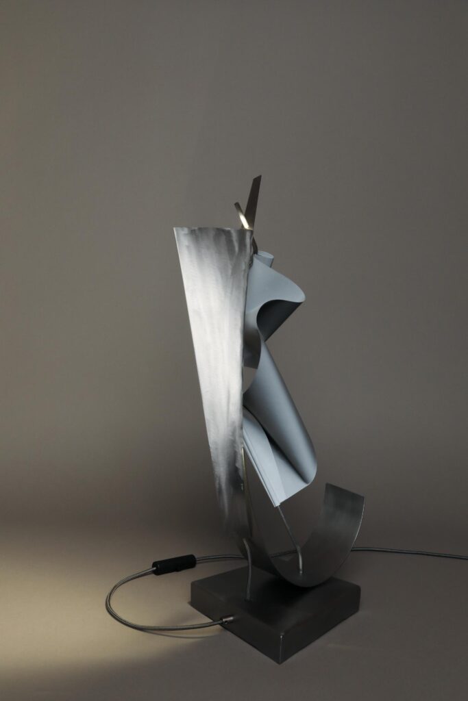 Céline d’Oultremont’s AFALG lamp made with reflective, sustainable materials