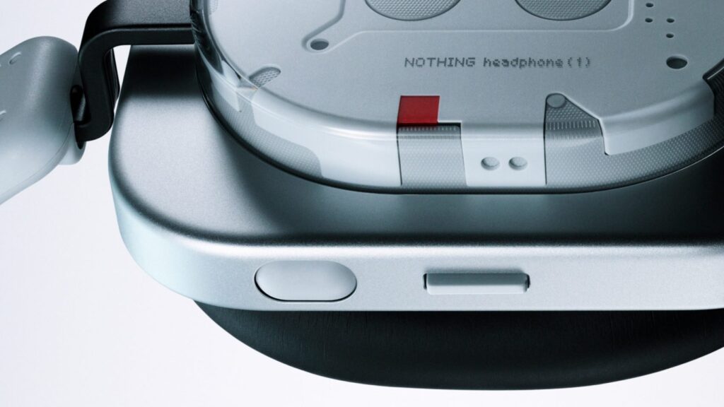 Nothing Headphone 1 transparent design close-up