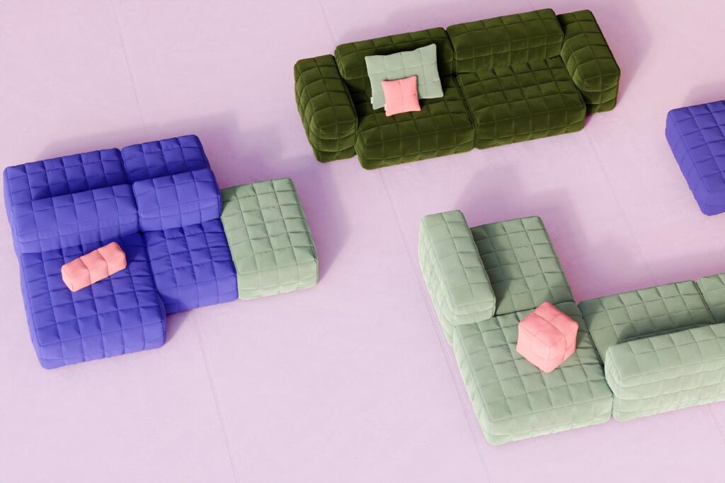 HENN Sofa offers modular comfort and meditative design