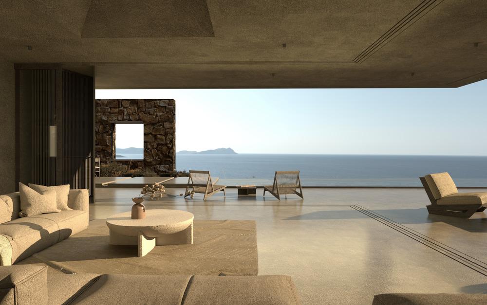 Minimal interior spaces with reclaimed wood finishes and south facing glazing